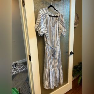 NWOT Striped Old Navy Midi Dress